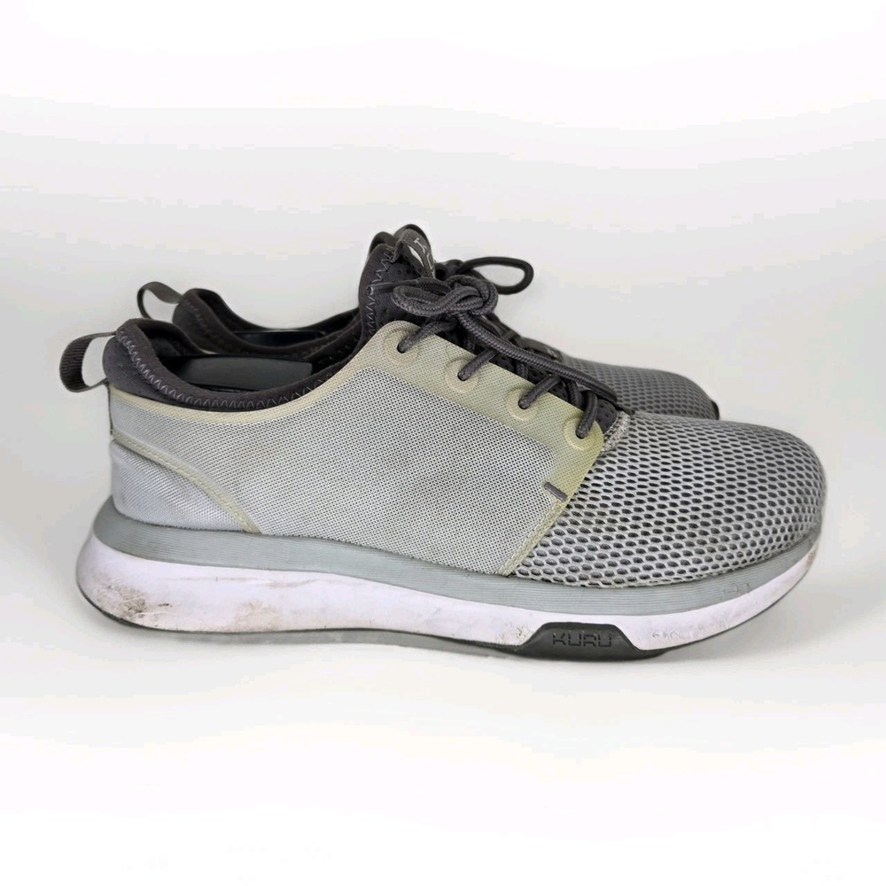 Kuru Atom Cloud Women's Sz‎ 7.5 Wide Gray Comfort Mesh Shoes Sneakers Orthopedic